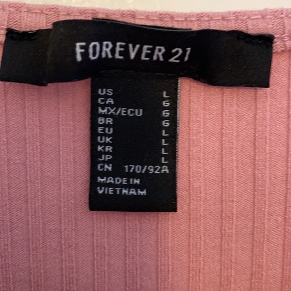 Forever 21 dusty rose pink a-line skater dress sz L - Picture 3 of 6